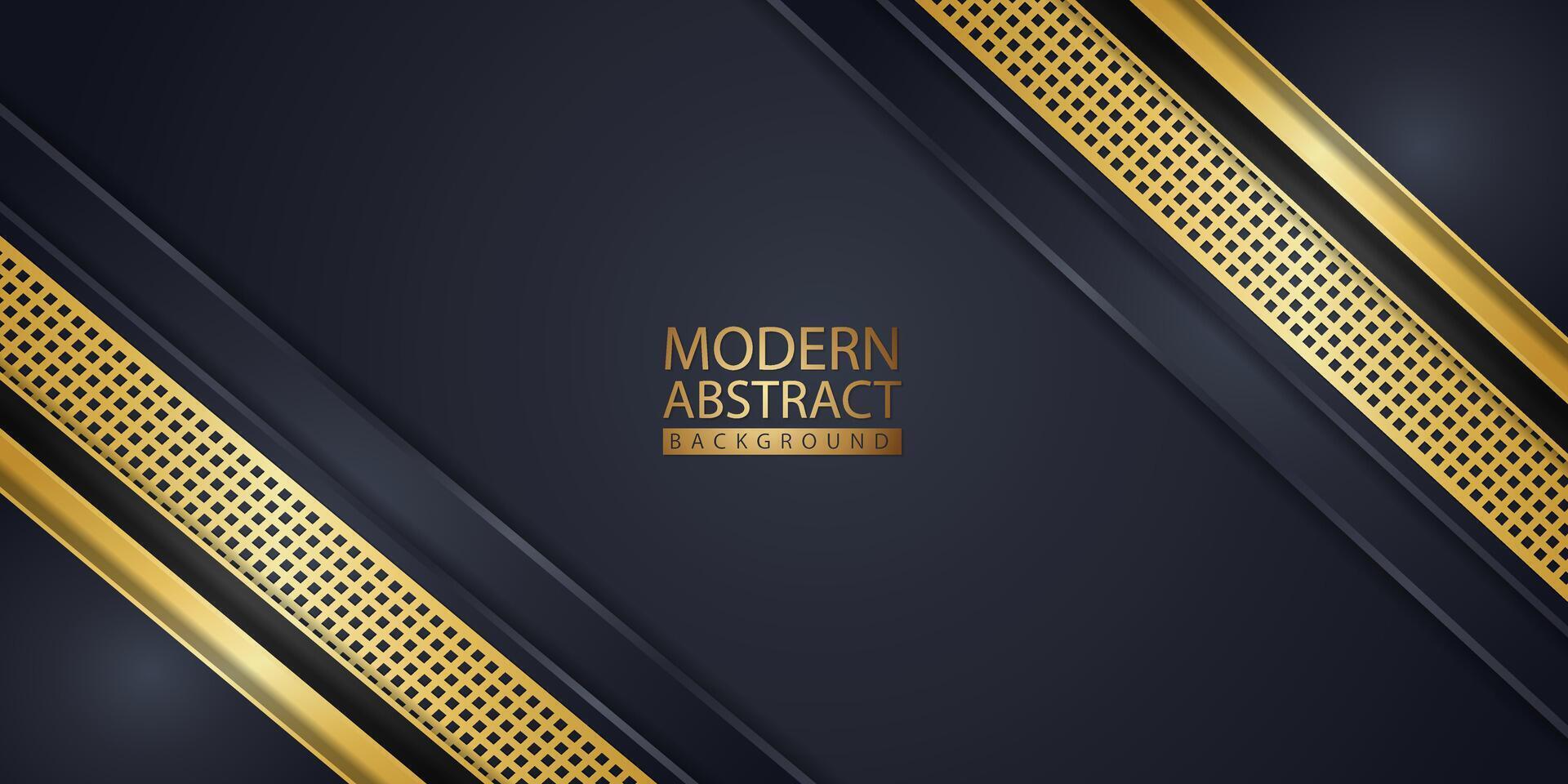 Abstract background with glitter and golden lines glowing dots golden combinations. vector