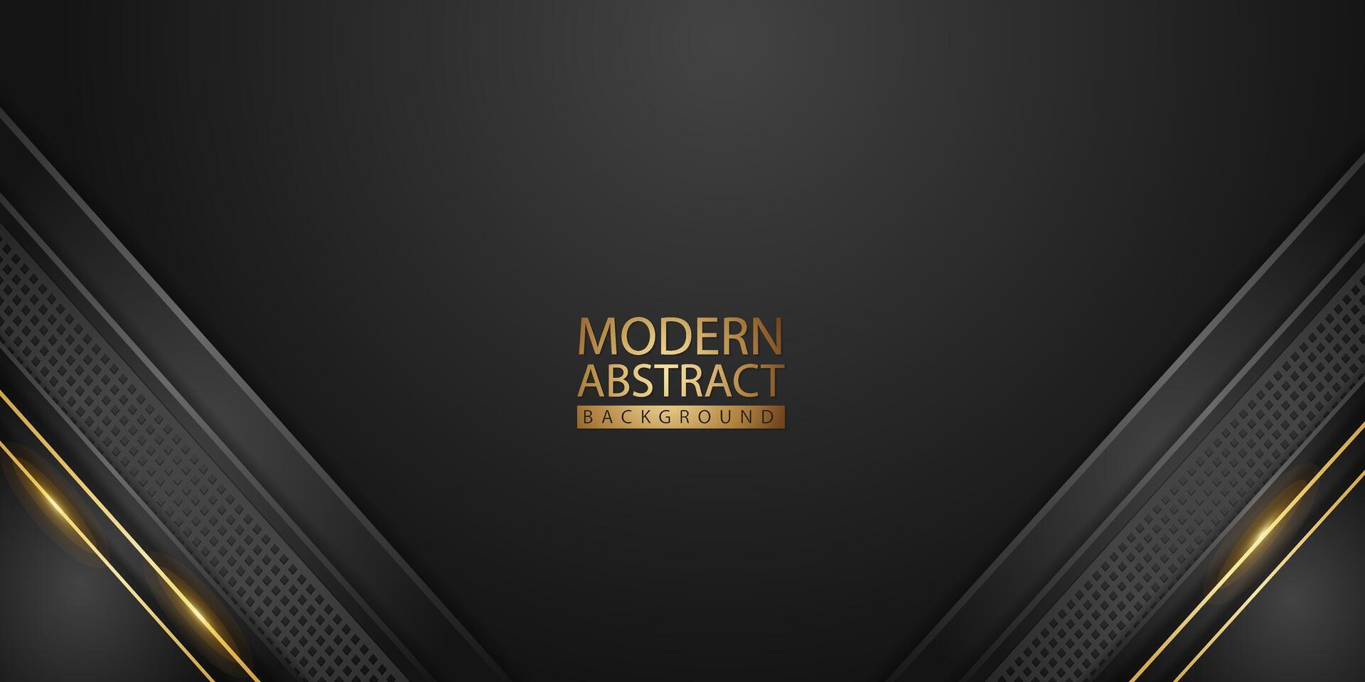Abstract background with glitter and golden lines glowing dots golden combinations. vector