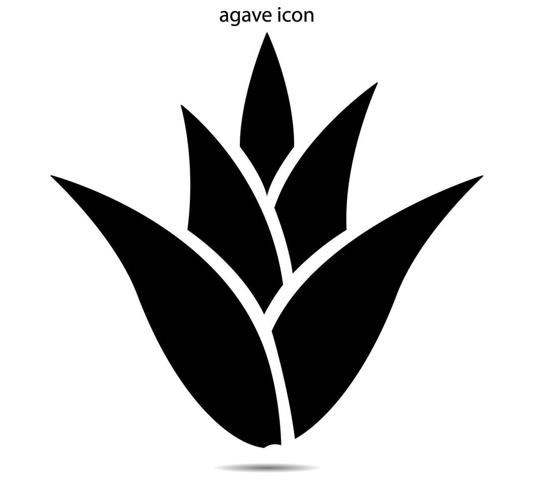 agave icon, illustrator on background vector