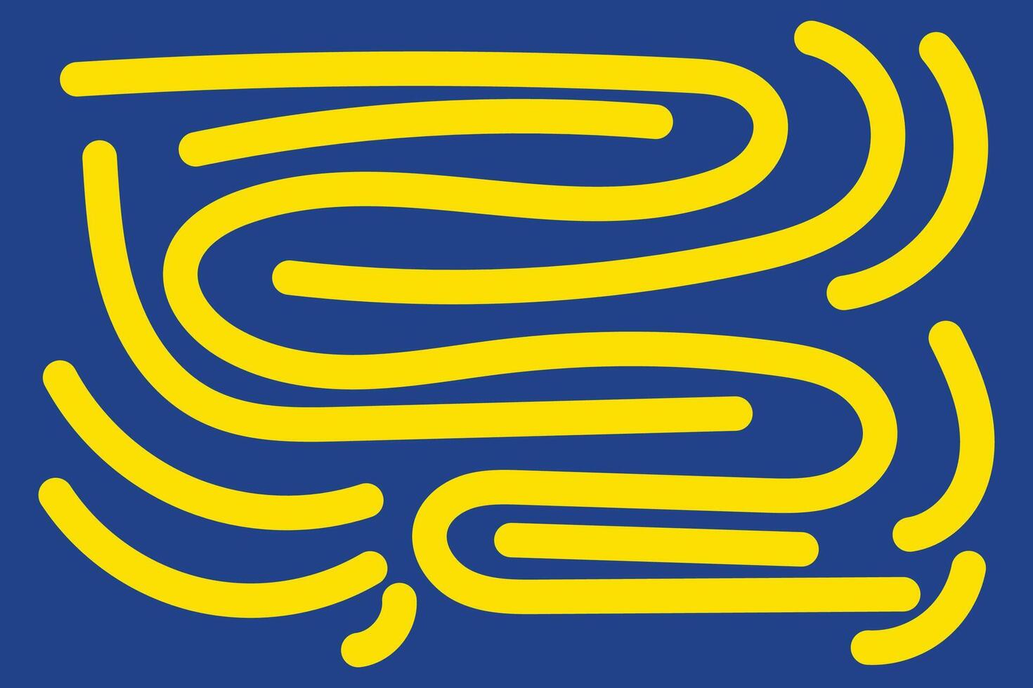 Doodle Abstract Background Landscape with Yellow and Blue colors for your graphic resource vector