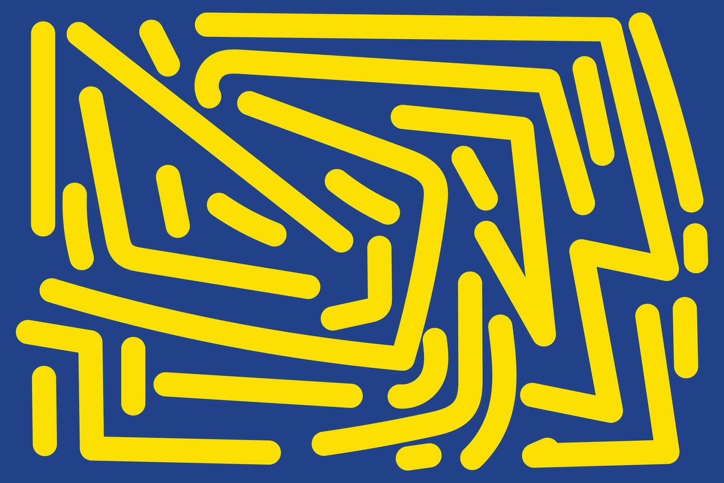 Doodle Abstract Background Landscape with Yellow and Blue colors for your graphic resource vector
