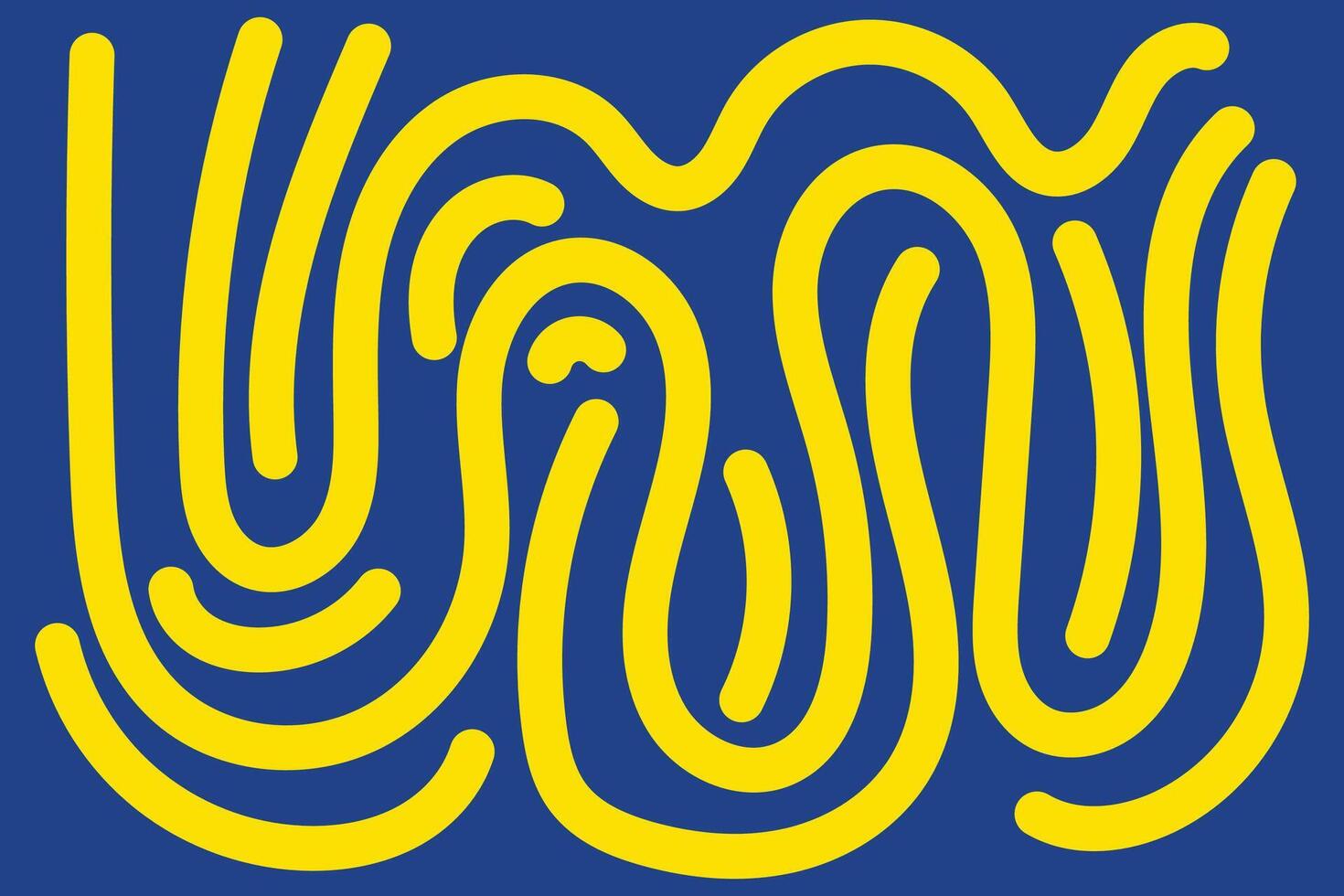 Doodle Abstract Background Landscape with Yellow and Blue colors for your graphic resource vector