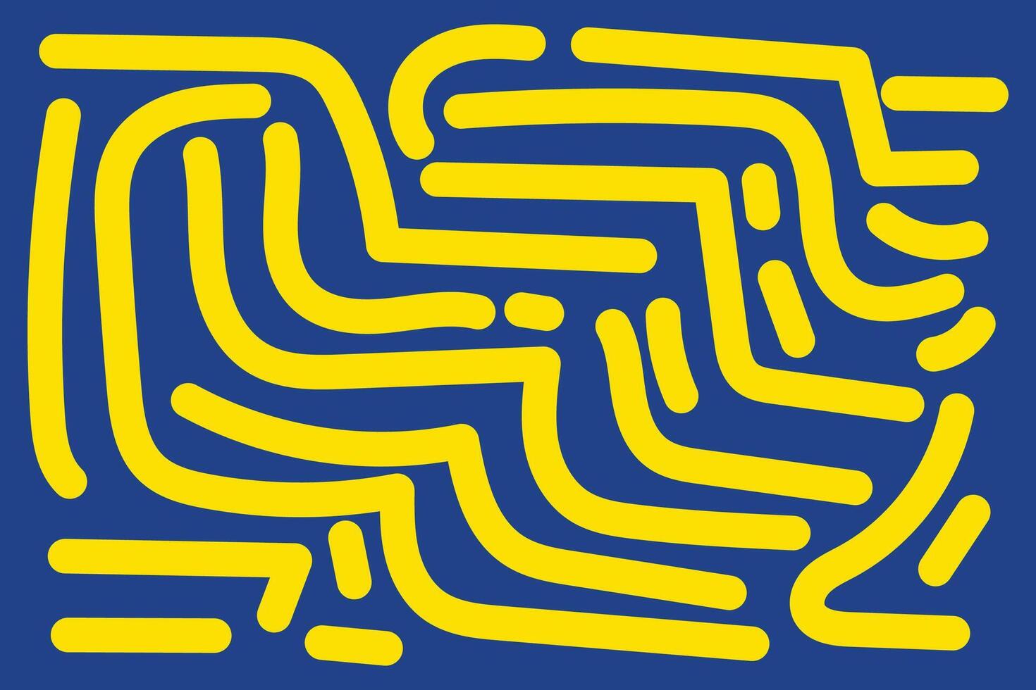 Doodle Abstract Background Landscape with Yellow and Blue colors for your graphic resource vector