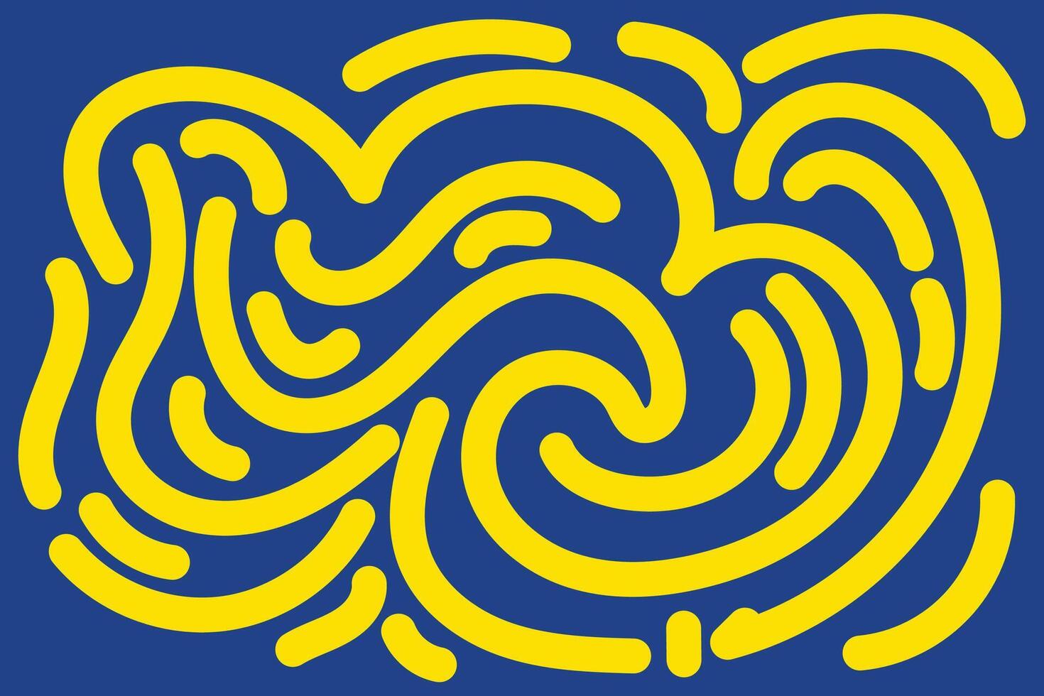 Doodle Abstract Background Landscape with Yellow and Blue colors for your graphic resource vector