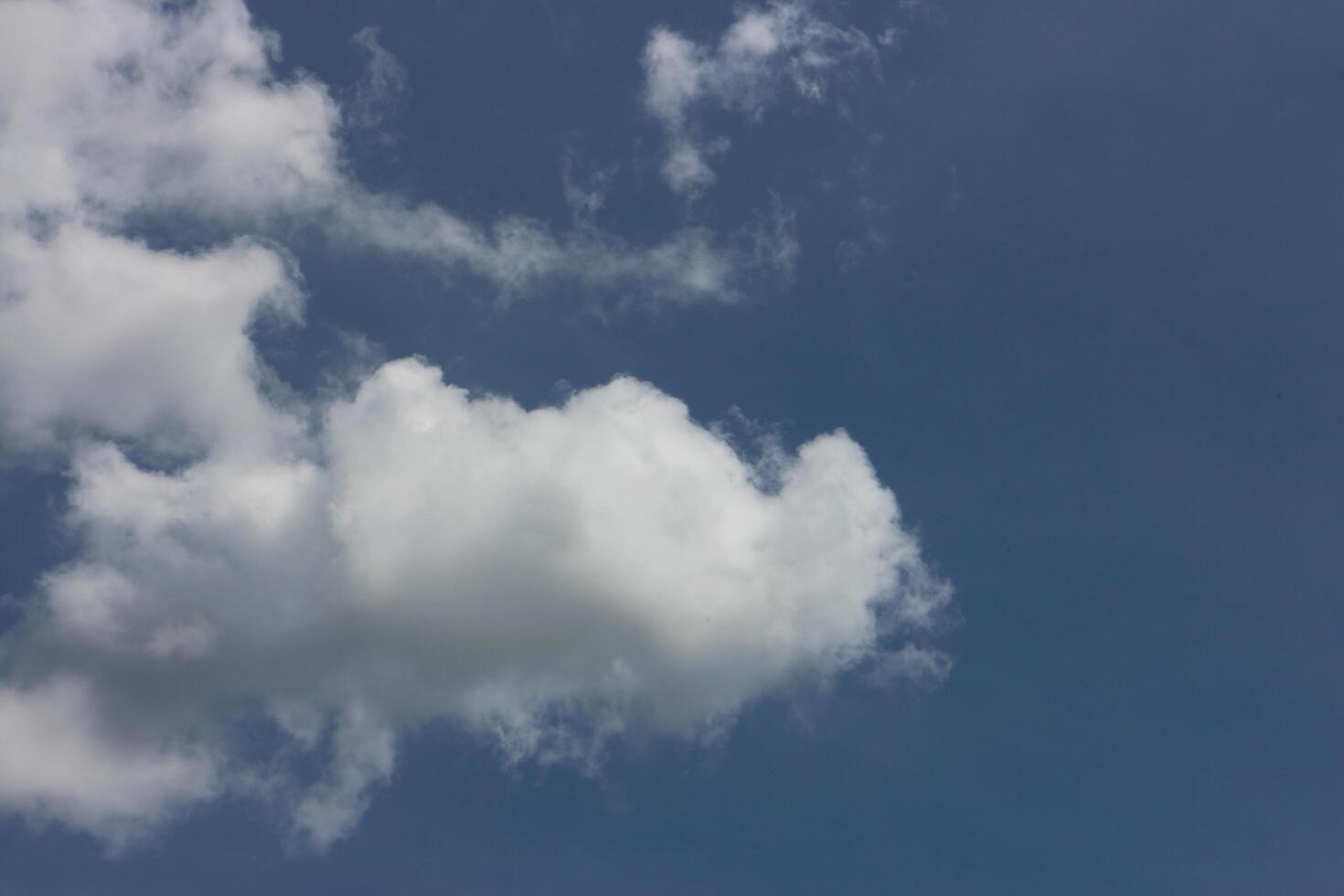 Blue sky background with clouds photo