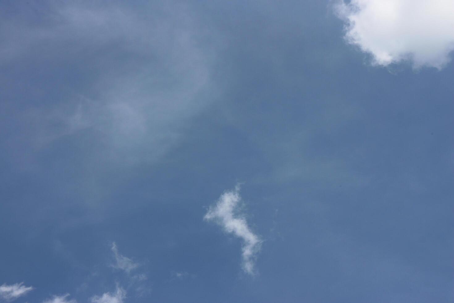 Blue sky background with clouds photo