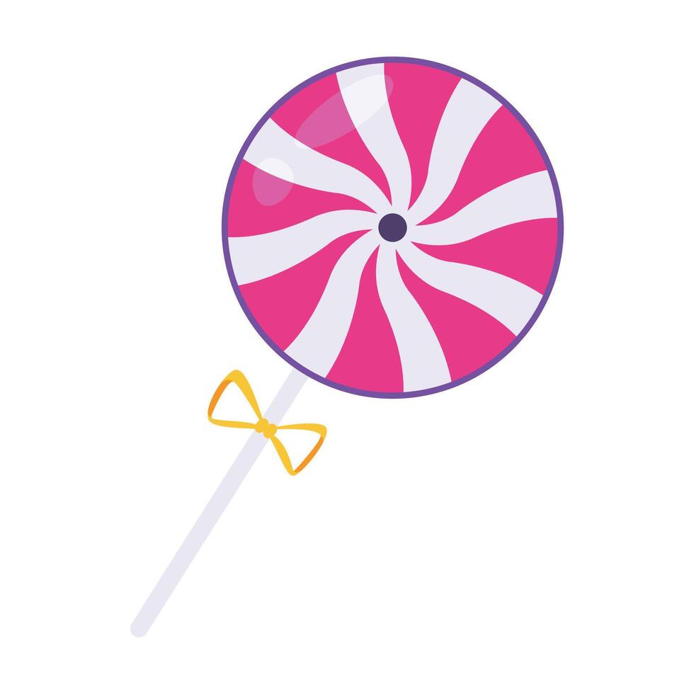 Spiral lollipops illustration on white background vector