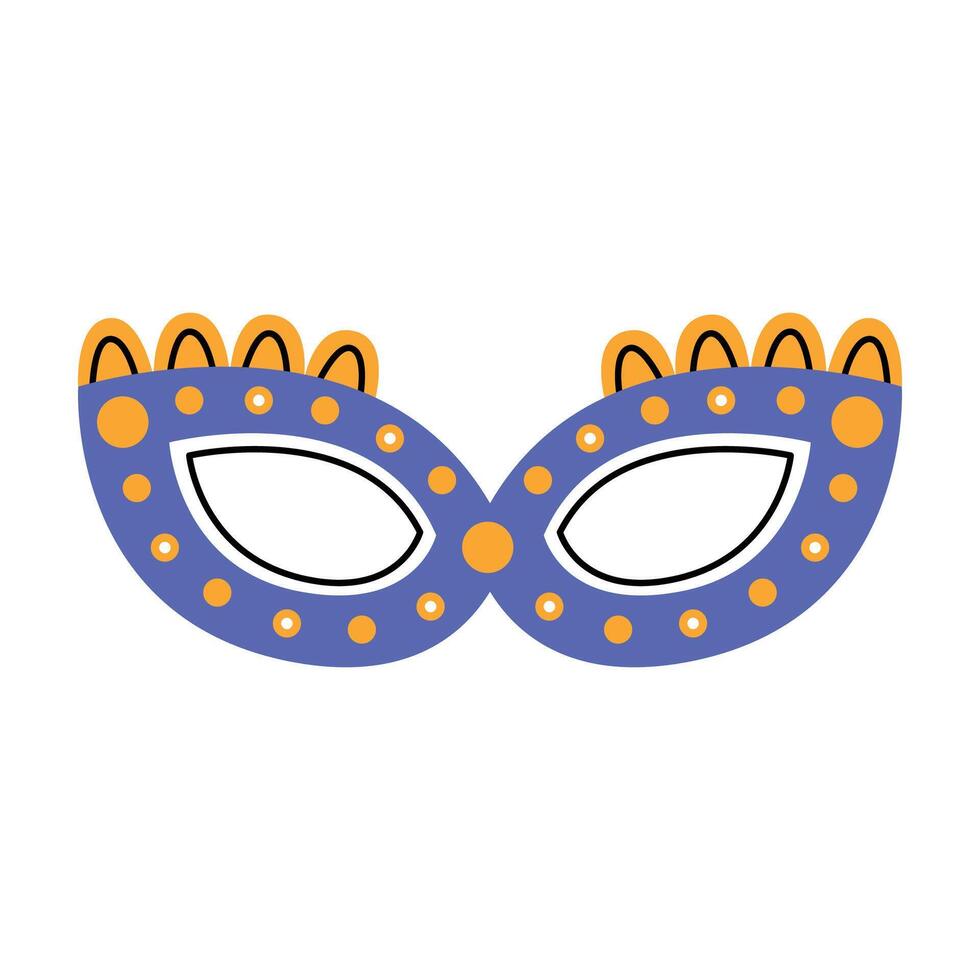 Carnival mask illustration isolated on white background vector
