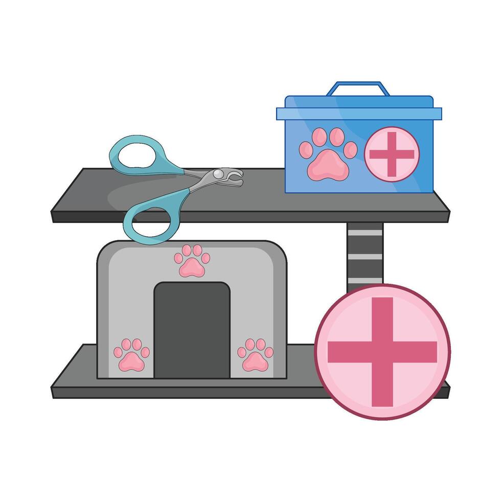 illustration of pet shop vector