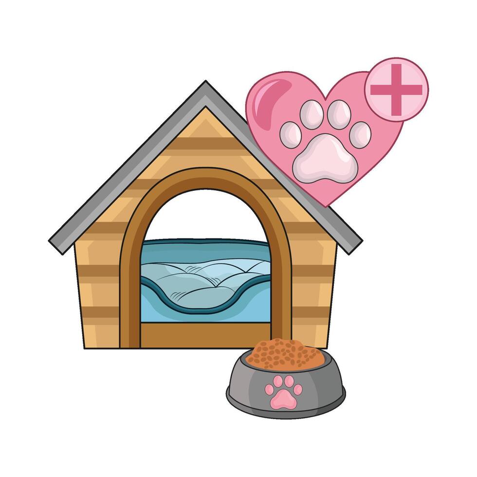 illustration of pet care vector