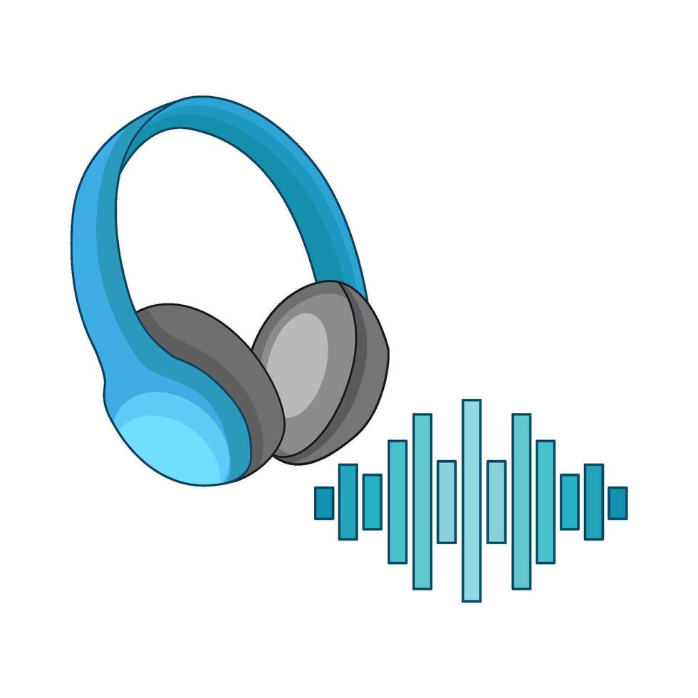 illustration of headphone vector