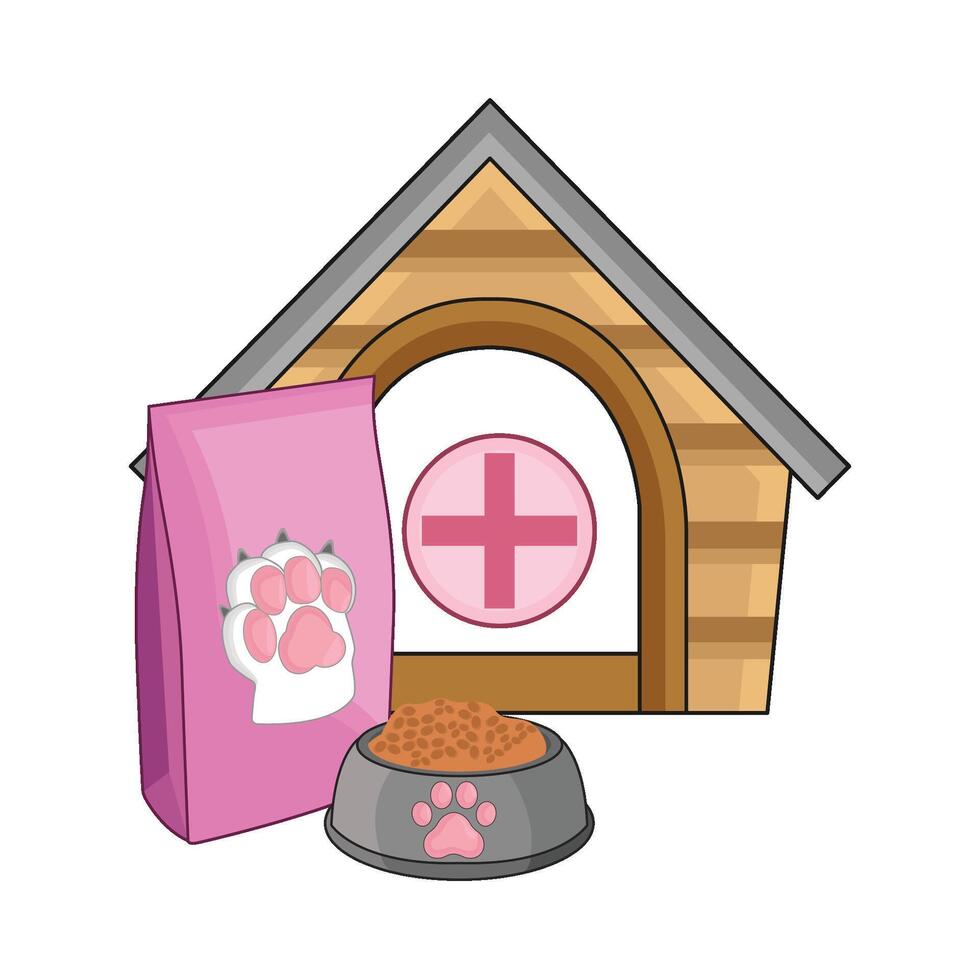 illustration of pet care vector