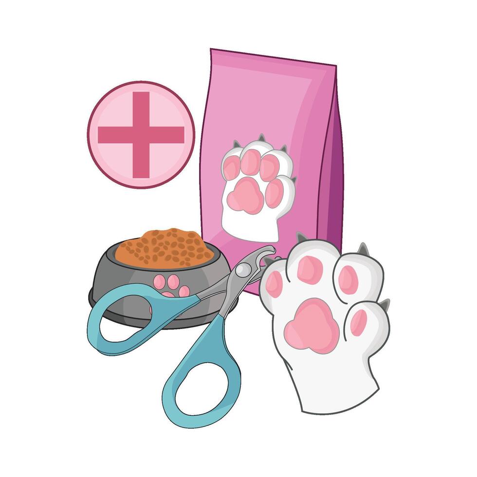 illustration of pet care vector