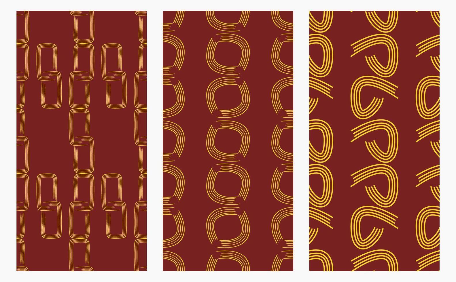 A collection of seamless patterns with abstract themes and high artistic value. Suitable for use on fabrics, book covers, invitations, or walls of homes and offices vector