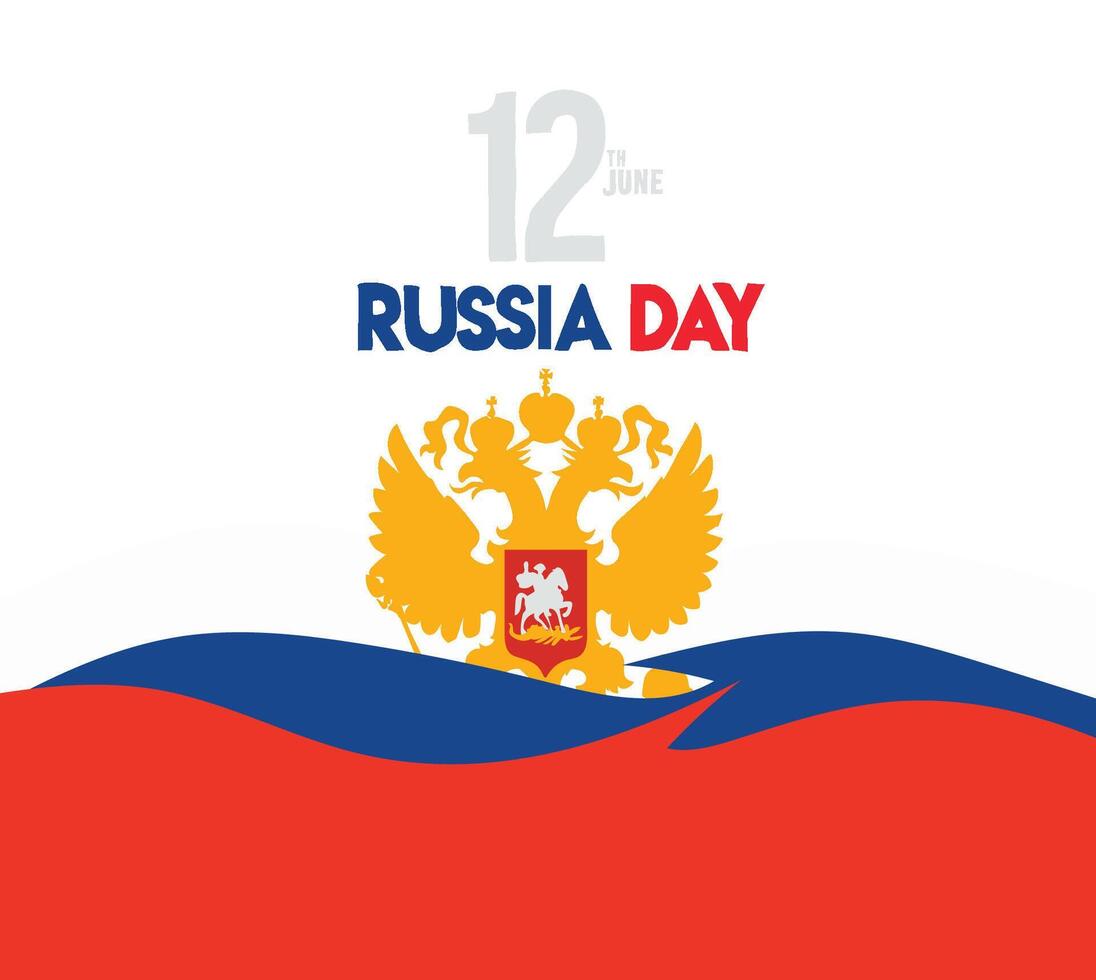 russia independence day day of russia vector
