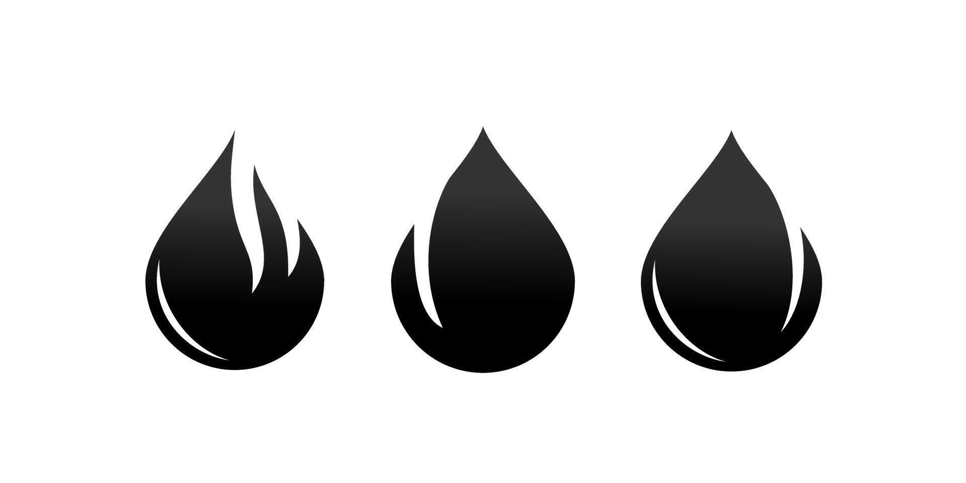 Oil Drop Sign Design Illustration vector