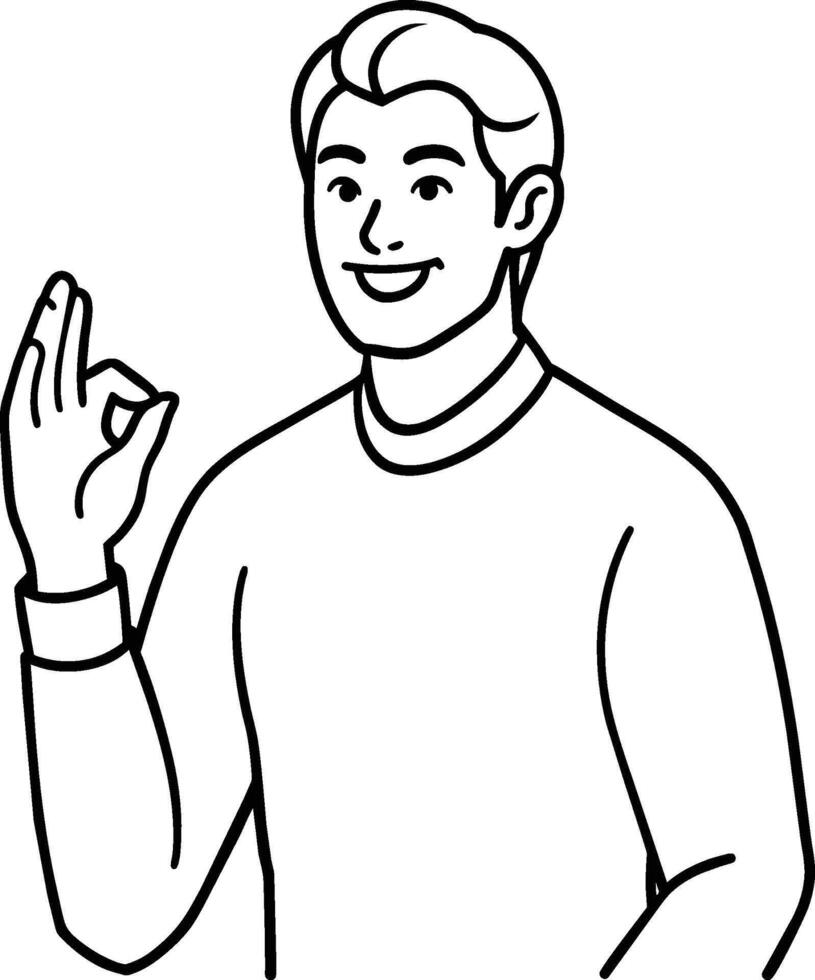 A hand gestures ,Gripping,line art ,hand drawn style vector
