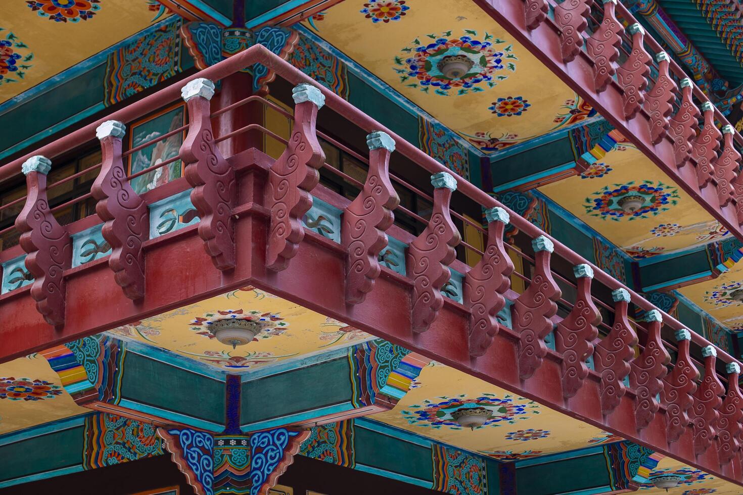 Chungcheongbuk-do, South Korea - December 16, 2023 Guinsa temple in Sobaek Mountains, South Korea photo