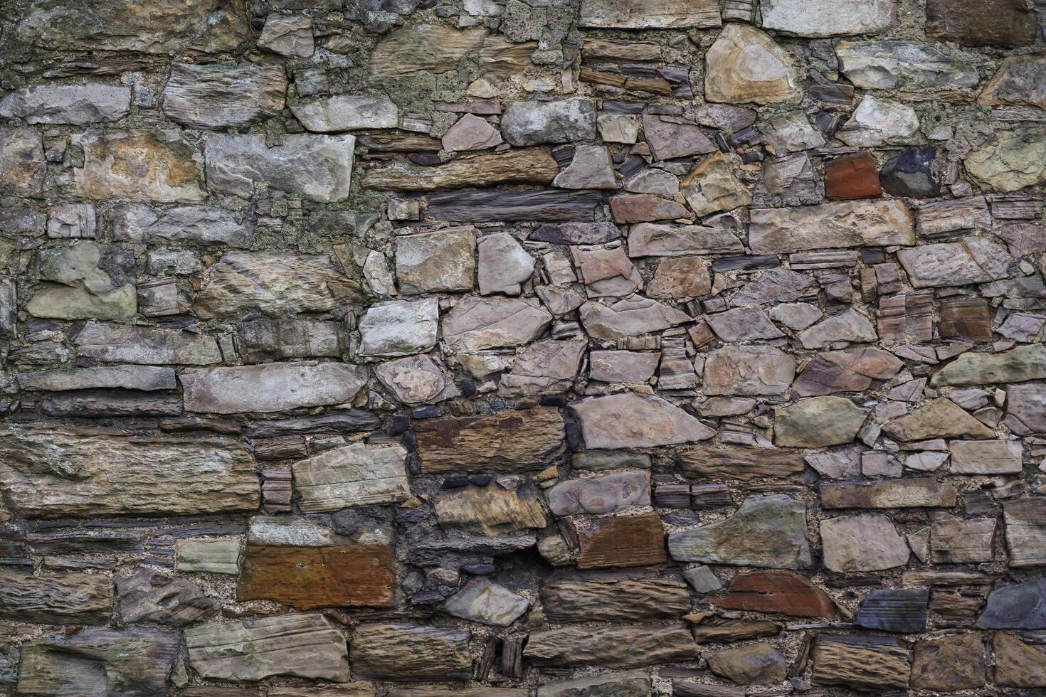 Rustic Stone and Brick Wall Texture Background photo