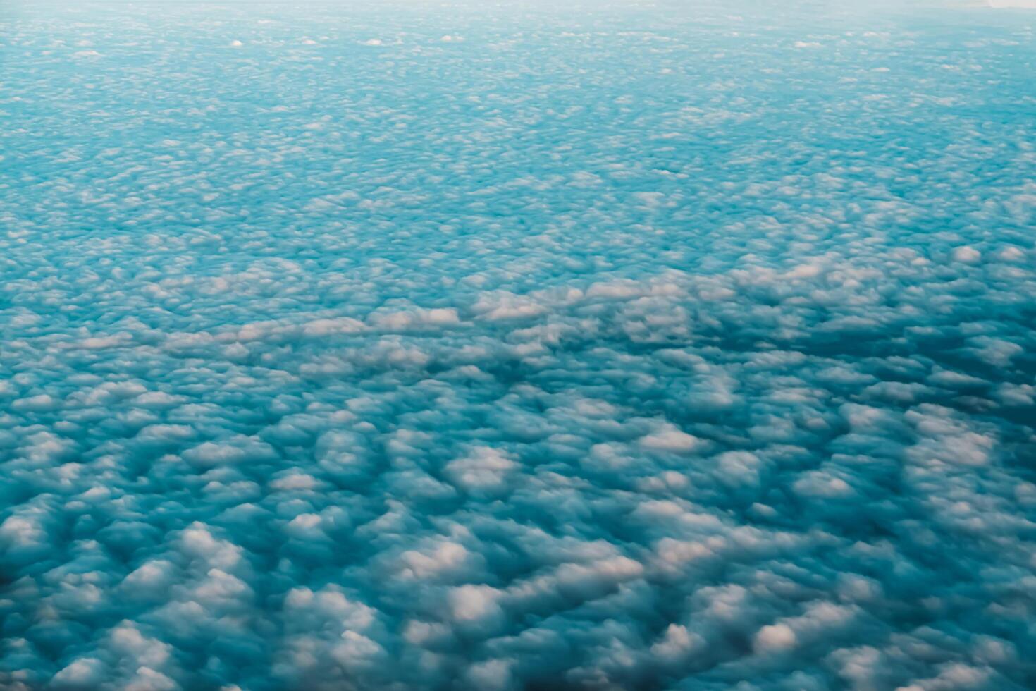 blue sky and white clouds photo