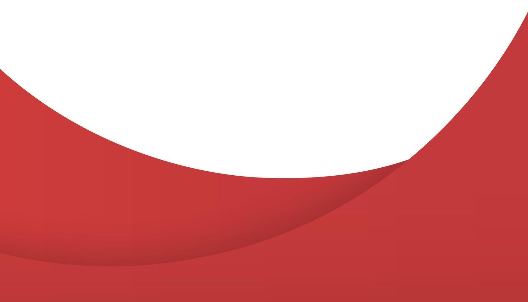 Red wavy structure dynamic form decorative multilevel background realistic 3d template vector