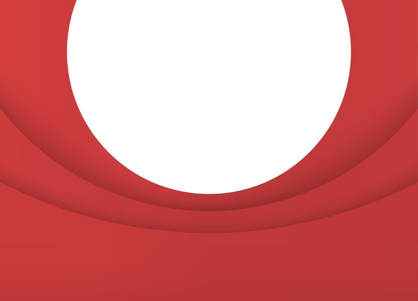 Red circle multilevel dynamic form layer curved decor background for advertising 3d template vector