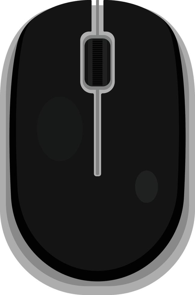 Isolated Wireless Mouse vector