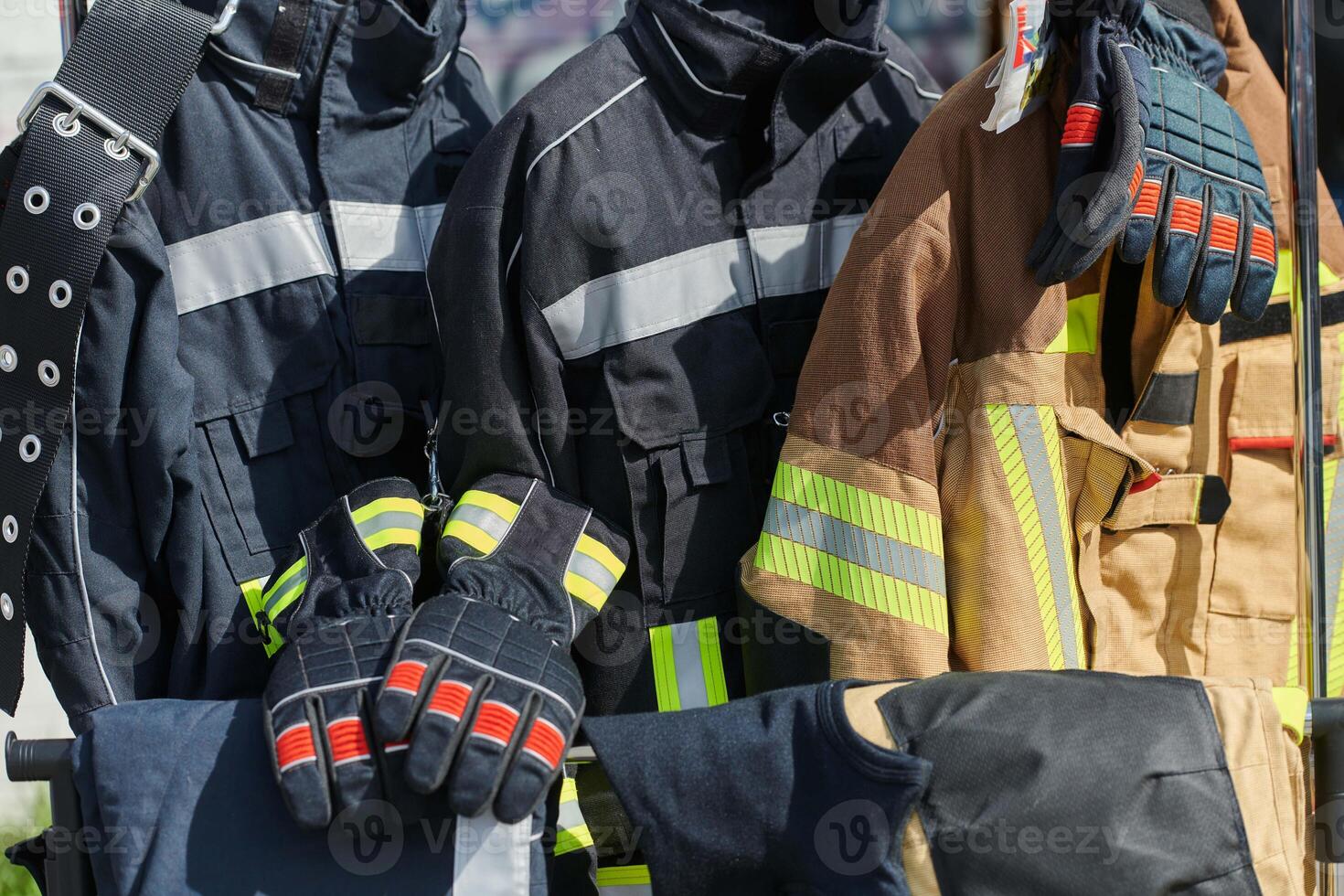 Close Up of Firefighting Equipment for Hazardous Tasks photo