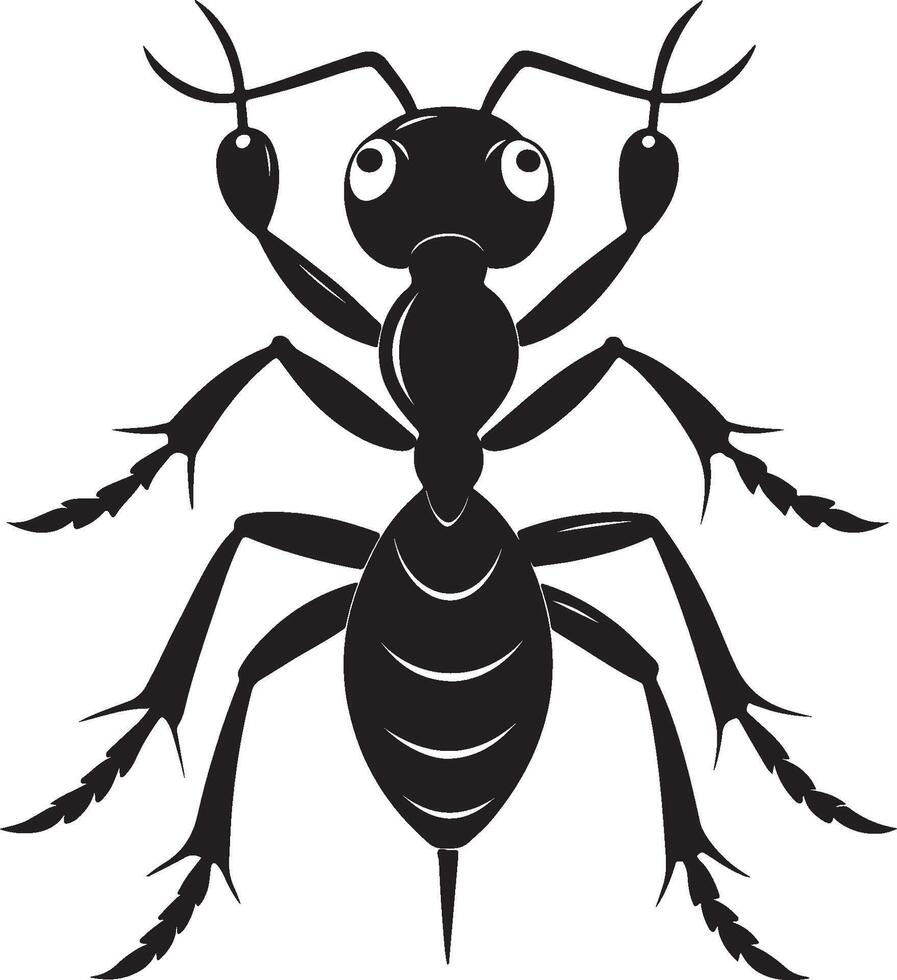 Ant Silhouette for Art Illustration, Logo, Pictogram, Website, or Graphic Design Element. Illustration vector