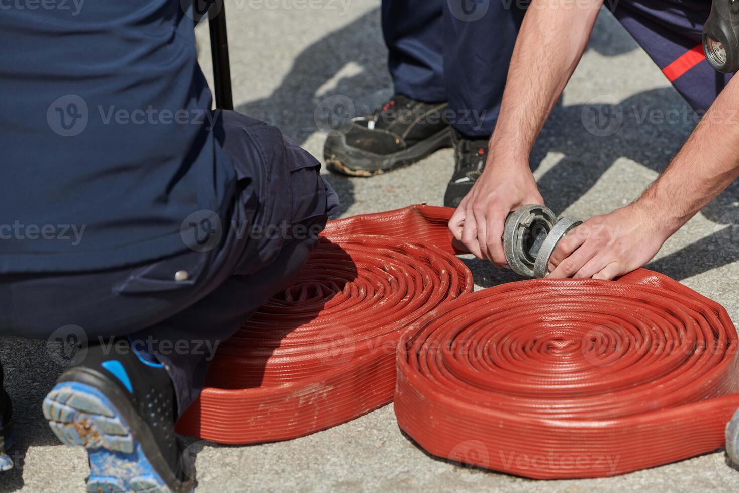 Close Up of Firefighting Equipment for Hazardous Tasks photo