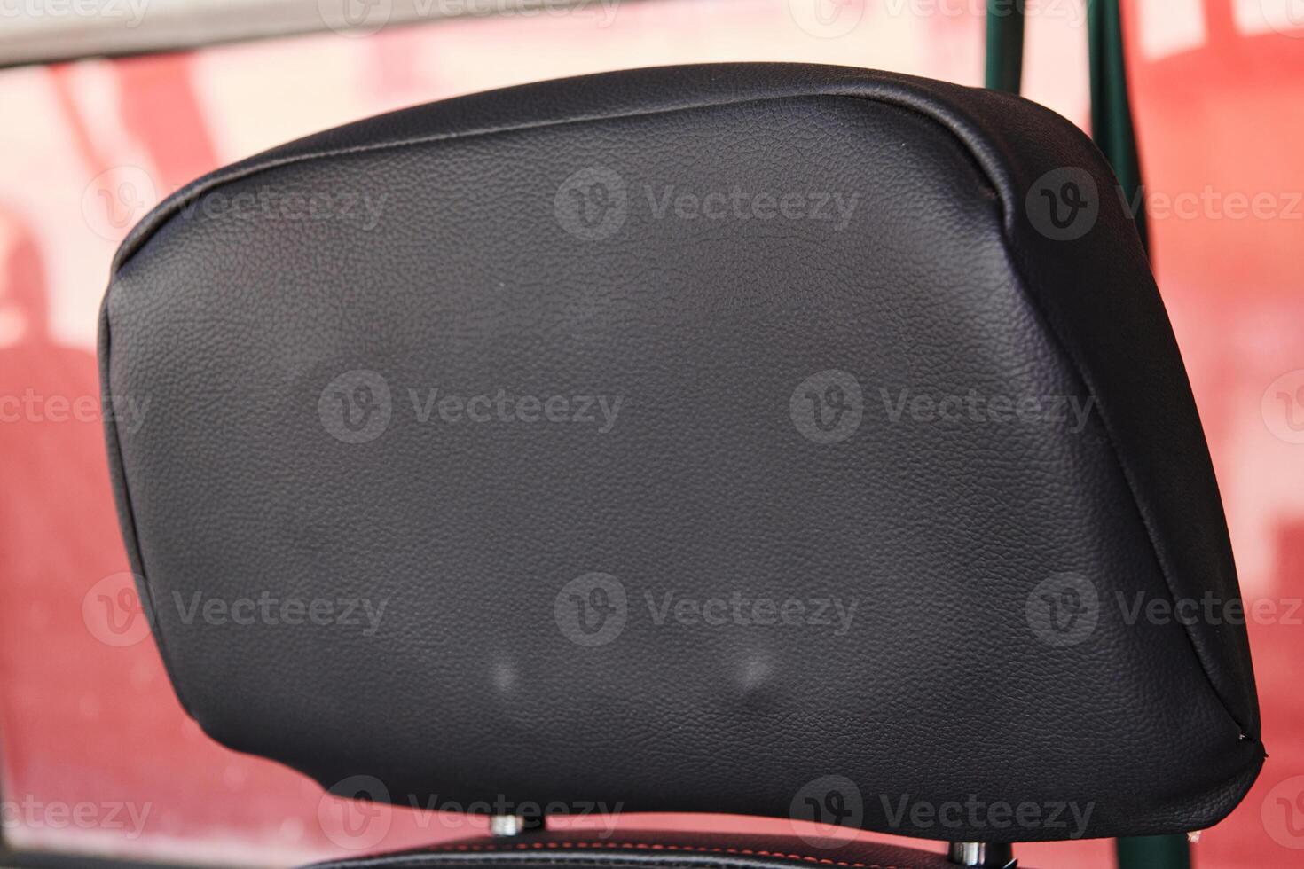 The close-up capture reveals the intricate details of the ergonomic seats and high-tech interior of a modern firefighting truck, showcasing a perfect blend of functionality and safety features photo