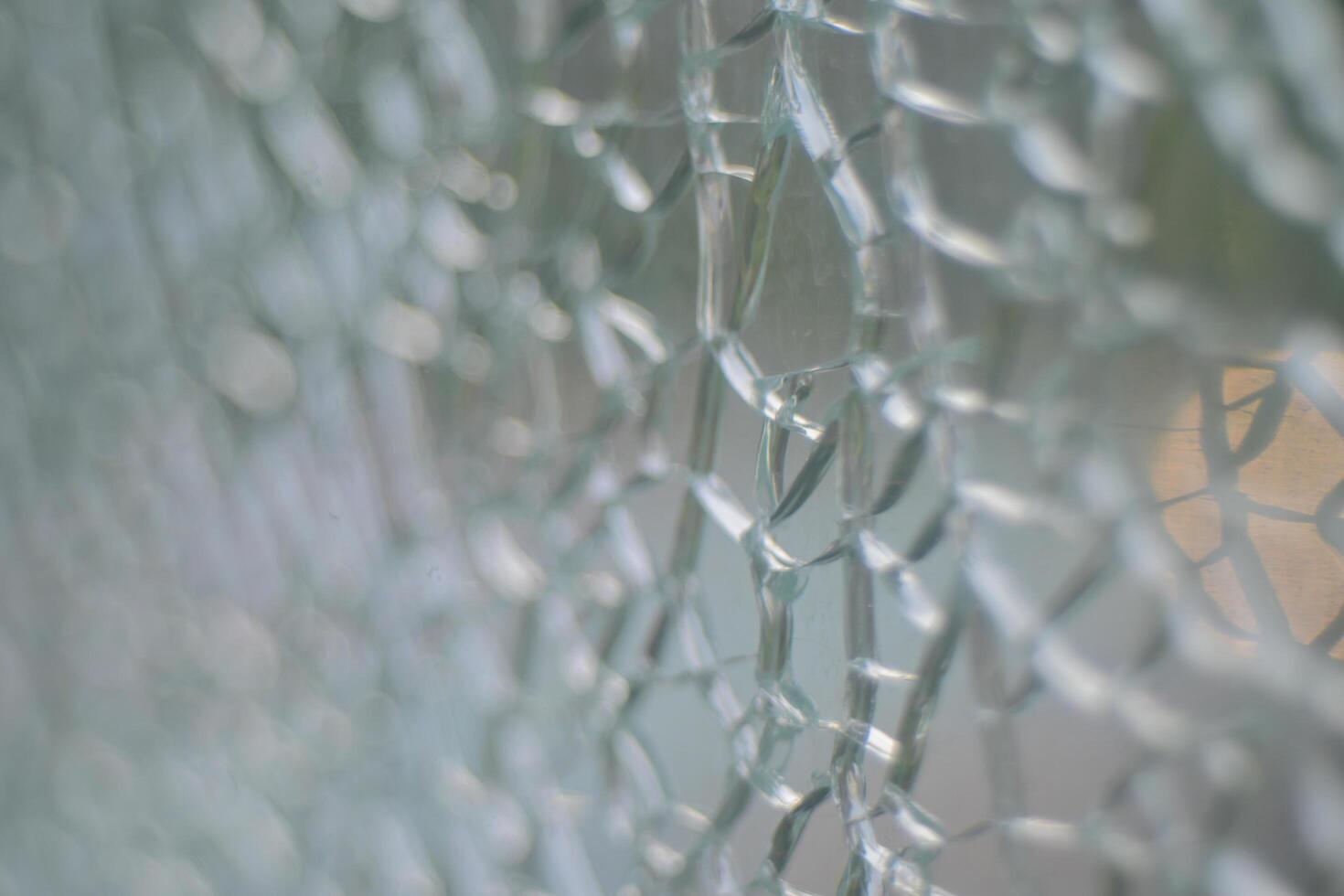 A piece of broken old windowpane photo