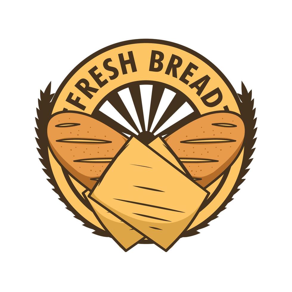 Fresh Bread Bakery Logo design template vector