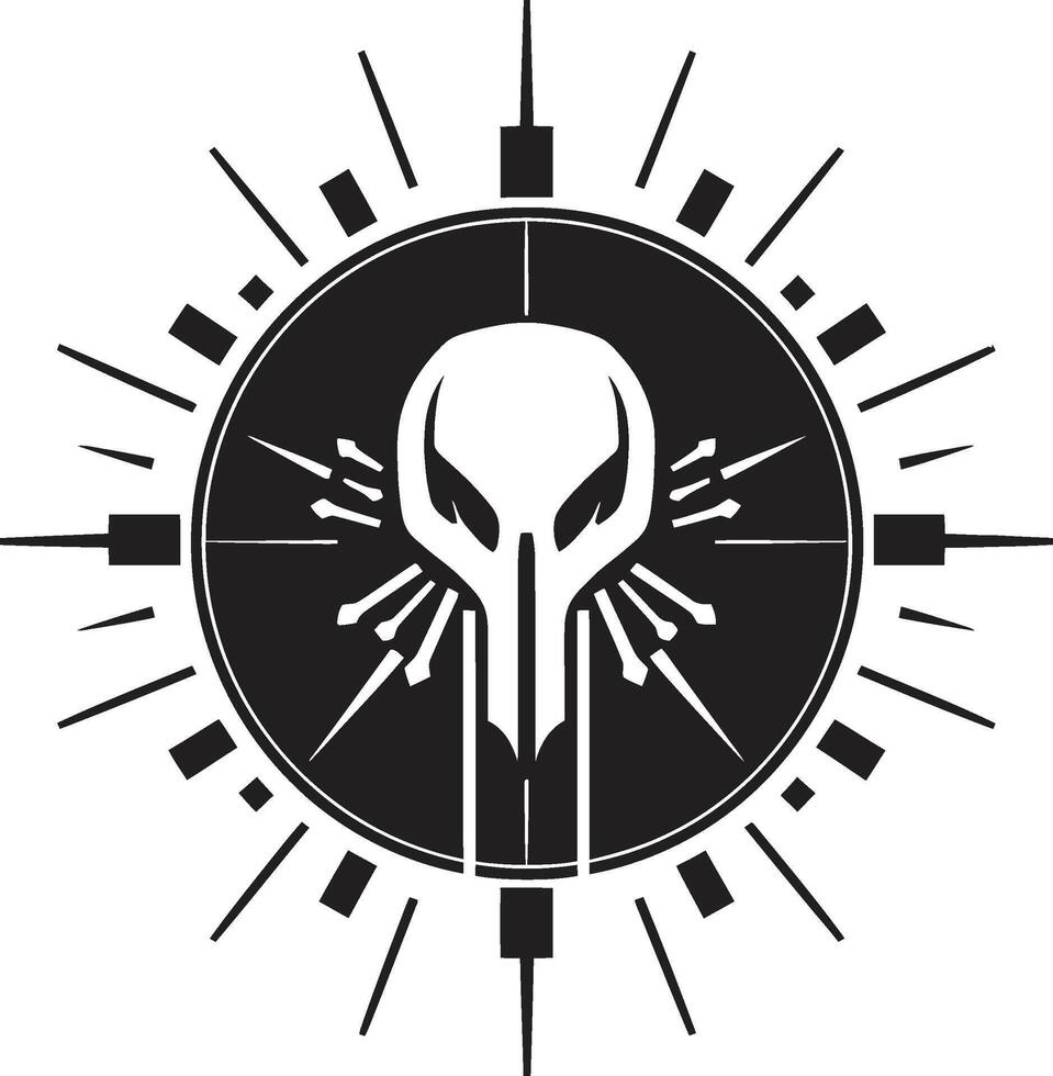 Phantom Phreaker Sinister Thief Symbol Binary Bandit Stealthy Cyber Thief Design vector