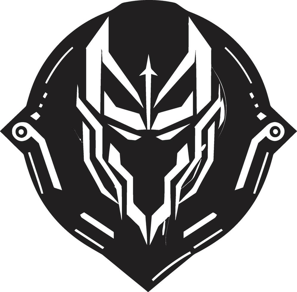 Malware Marauder Black Cyber Thief Icon Techno Trickster Sinister Thief Graphic vector