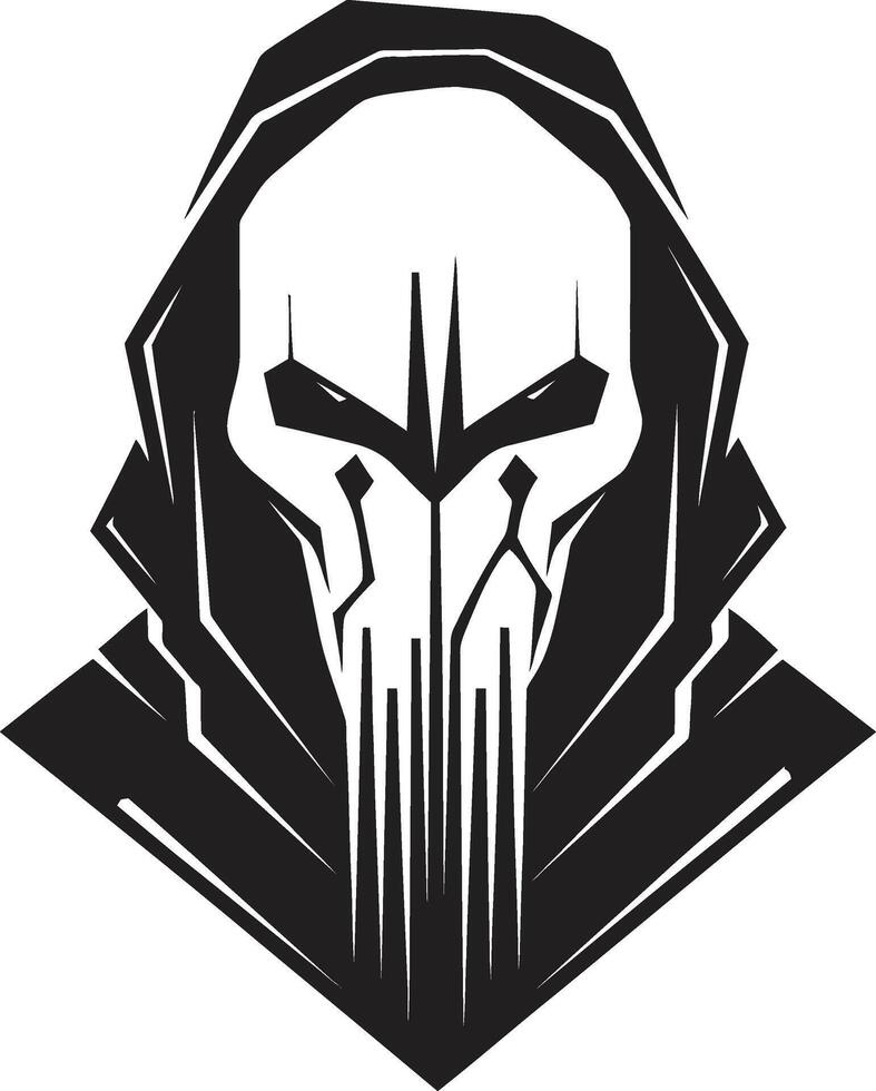 Stealth Hacker Digital Cyber Thief Graphic Phantom Phisher Black Cyber Thief Icon vector