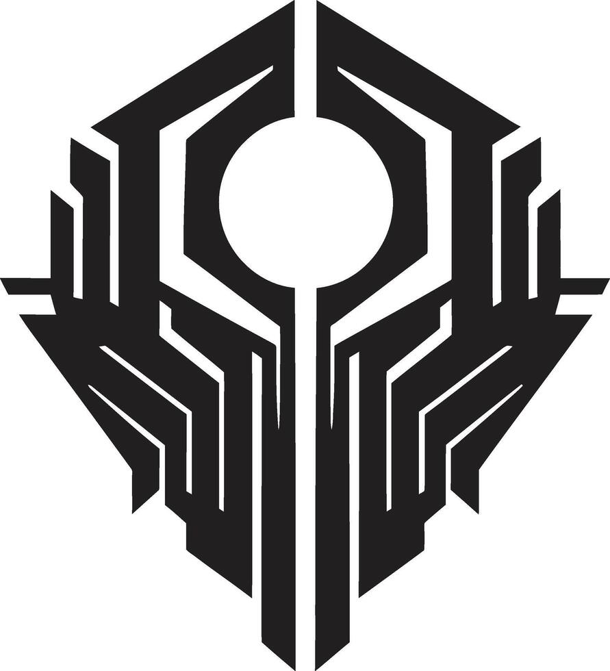 Binary Burglar Stealthy Cyber Thief Symbol Data Desperado Digital Cyber Thief Design vector
