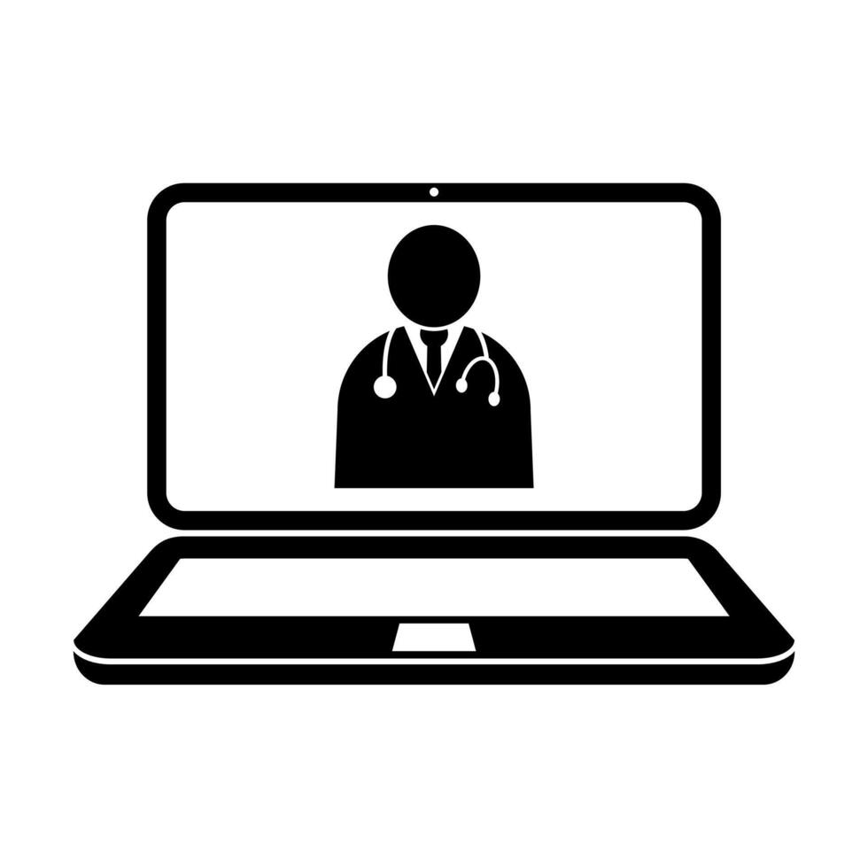 Telemedicine icon medical symbol for graphic design, logo, web site, social media, mobile app, ui illustration vector
