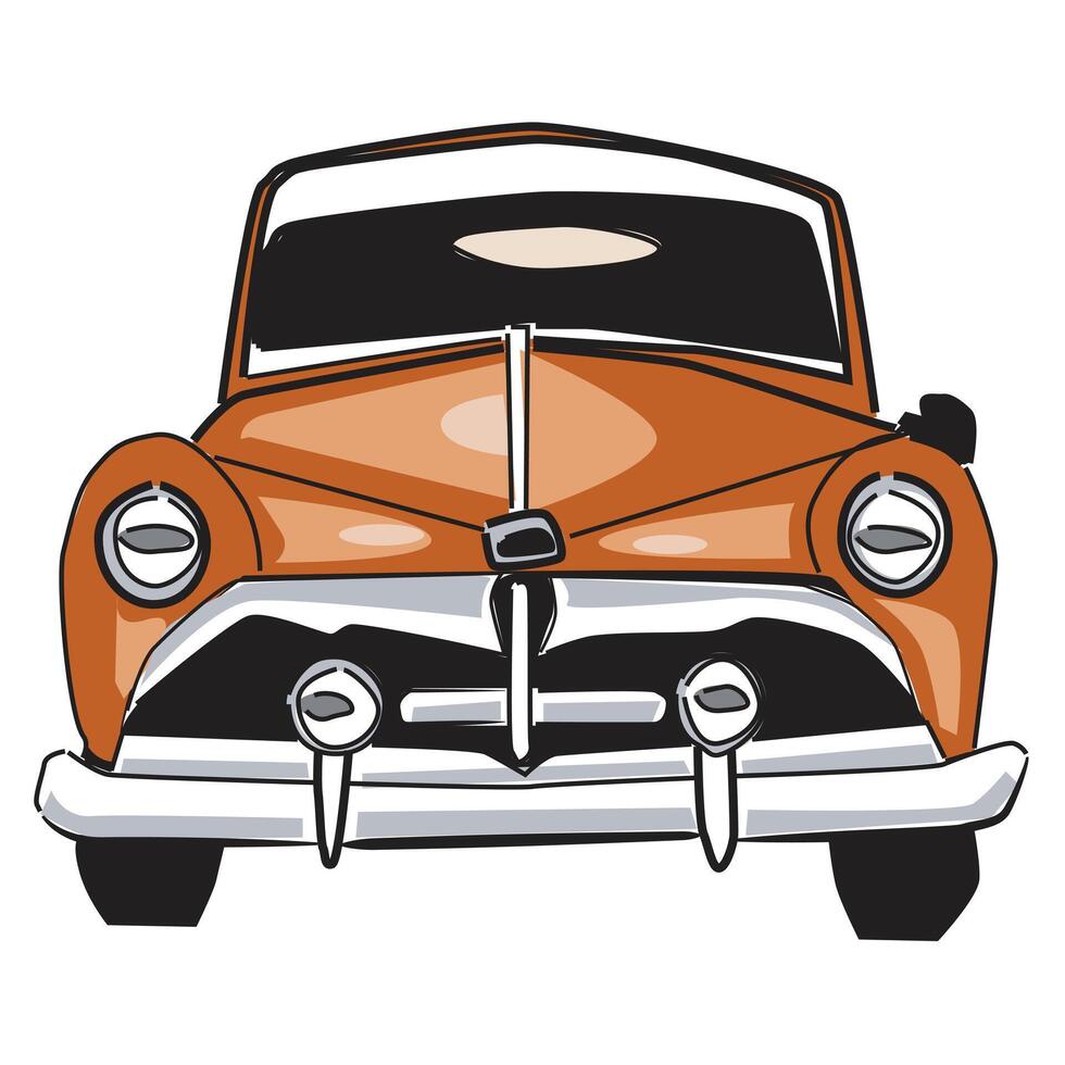 Vintage Car Illustration vector
