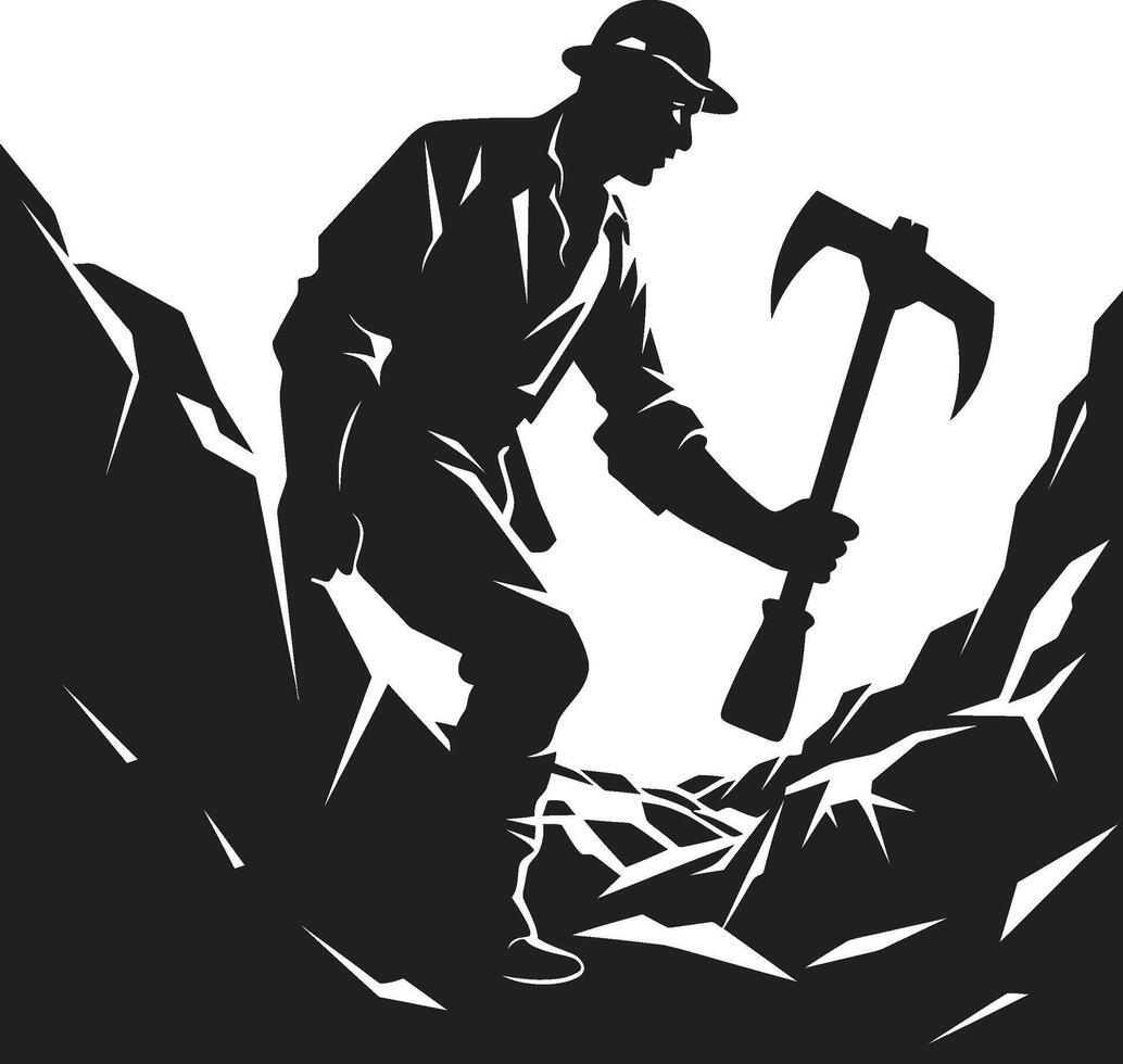 Pickaxe Pathfinder Pathfinder of Pickaxe Pathways Ore Observer Observer of Ore Opportunities vector