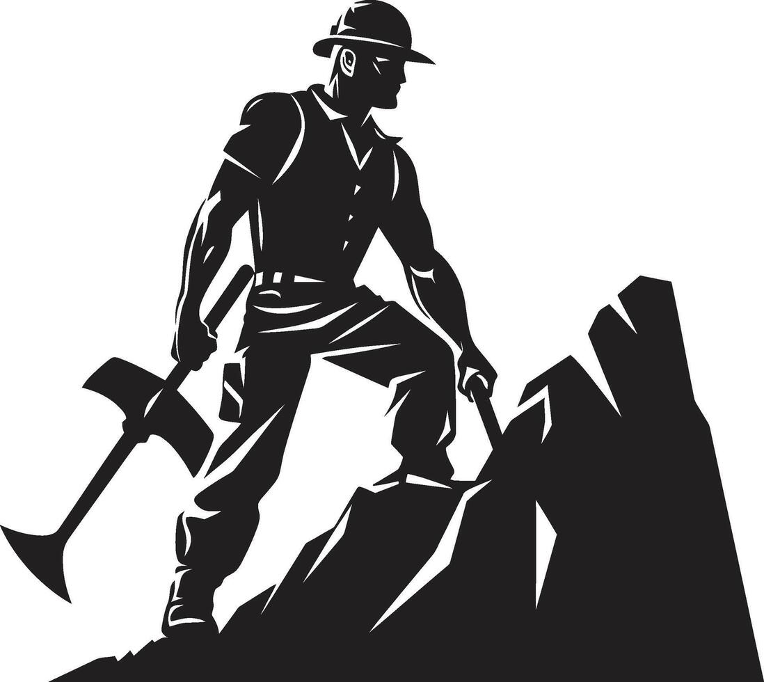 Rock Raider Raider of Rock Reserves Shaft Seeker Seeker of Subterranean Wealth vector