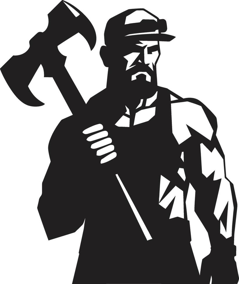 Shaft Sheriffs Enforcing Order in the Mines Rock Wranglers Taming the Earths Depths vector