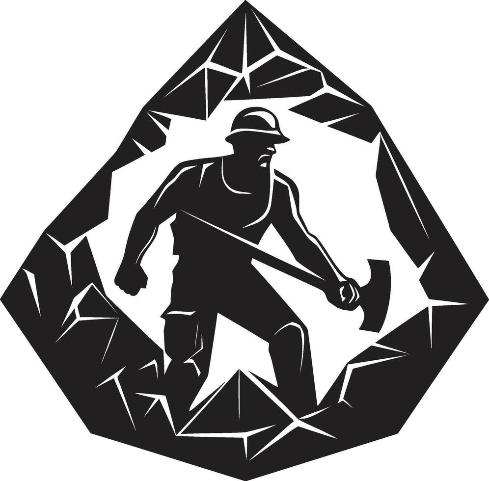 Ore Outlaws Rebels of the Subsurface Subsurface Strikers Champions of Mineral Extraction vector