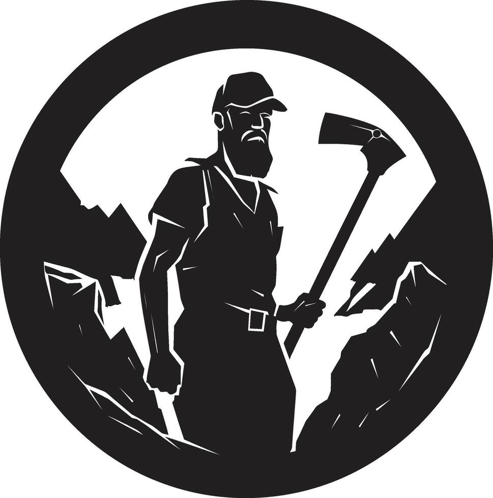 Quarry Questers Adventurers in Search of Stone Ore Outliers Explorers of Earths Depths vector