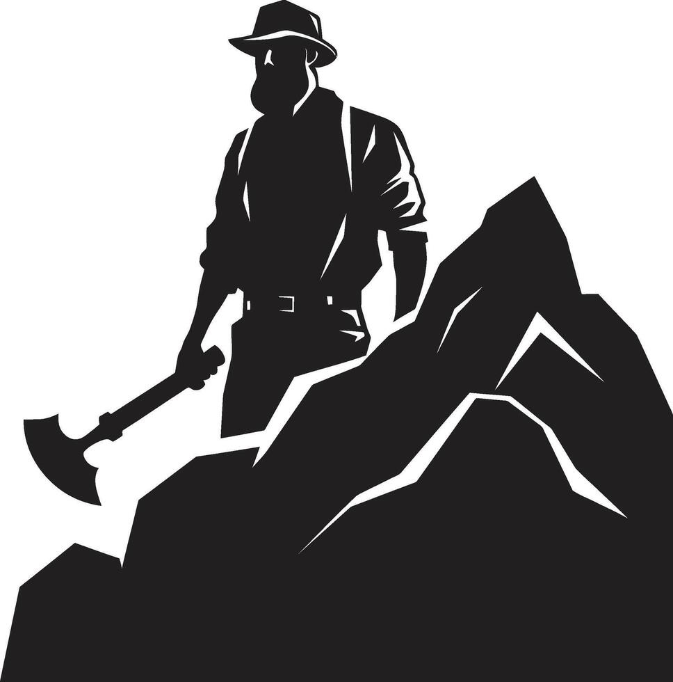 Mineral Miners Extractors of Subsurface Wealth Shaft Sheriffs Enforcers of Mine Safety vector