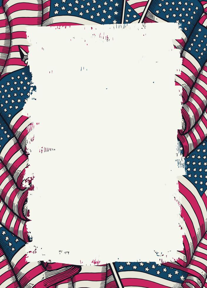 American Background for National Celebration Design vector