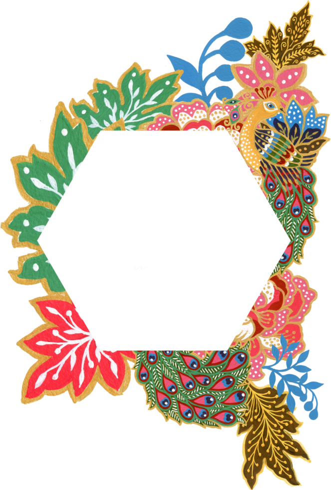 Wreath frame card greetings peacock bird flower botanical traditional festive culture flower indian png