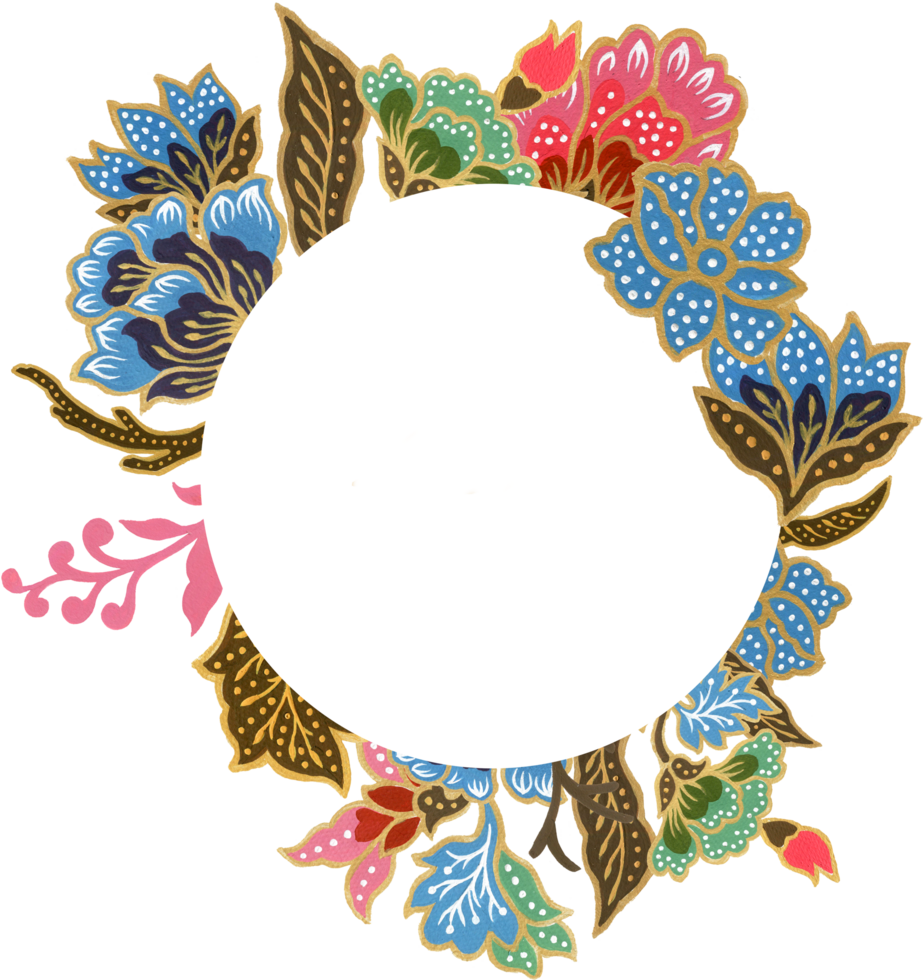Wreath frame card greetings flower botanical traditional festive culture flower indian png