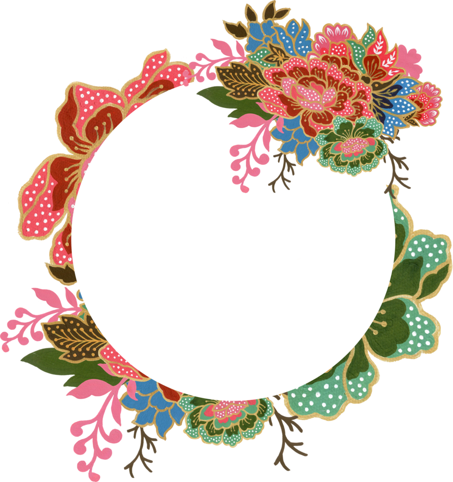 Wreath frame card greetings flower botanical traditional festive culture flower indian png