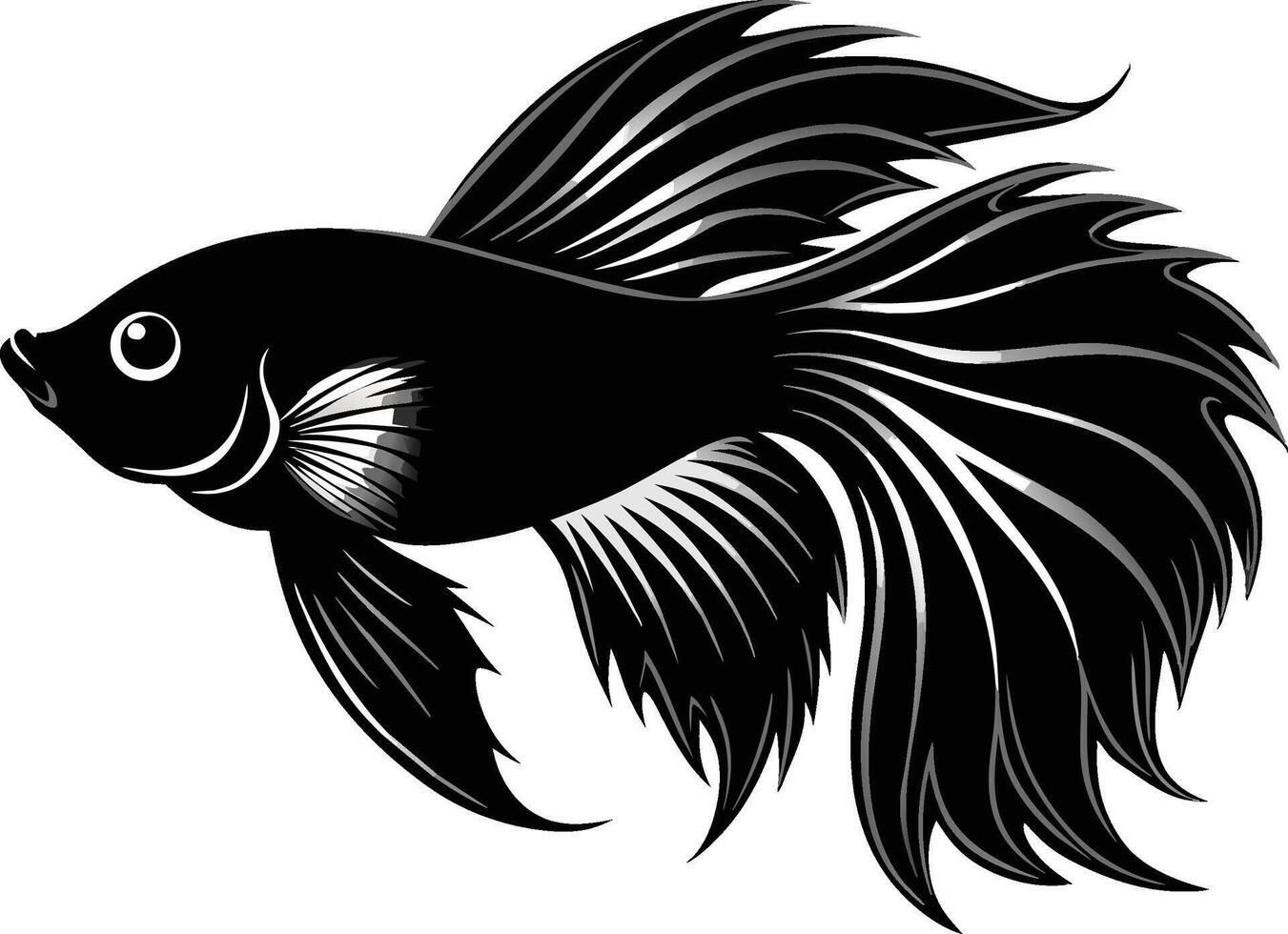 illustration of a fish isolated on white background eps 10 vector